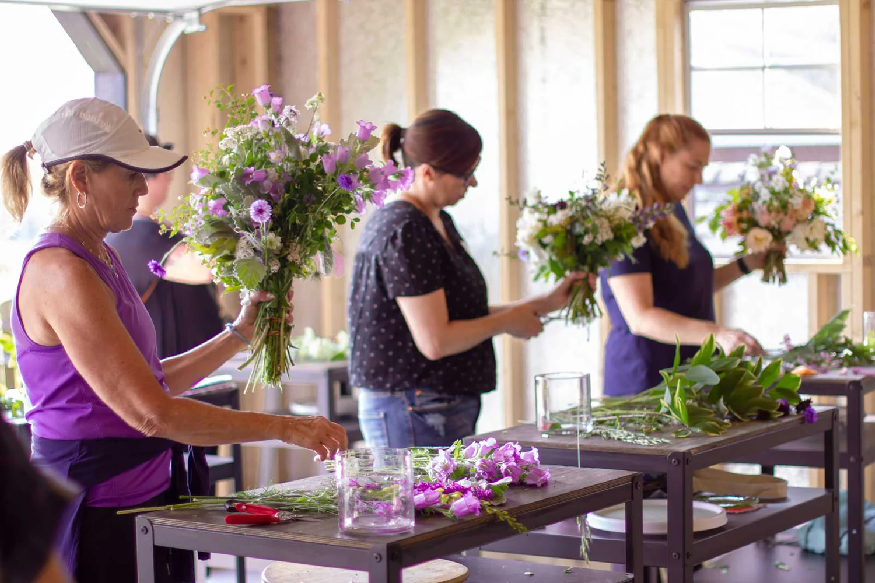 flower making workshop